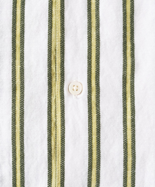 417 EDIFICE（フォーワンセブンエディフィス）の「ノルマンディーリネン S/Sシャツ（シャツ/ブラウス・メンズ・ホワイト/ピンク/ブルー/ブラック/アイボリー/カーキ/ベージュ・SMALL/MEDIUM/LARGE）」の13枚目の写真