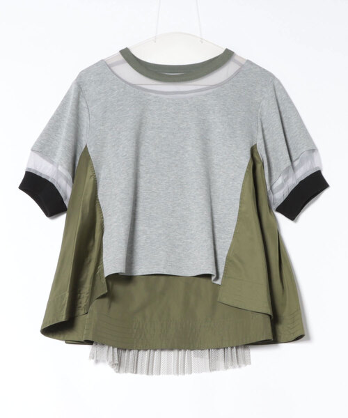 Cepica（セピカ）の「BackプリーツTOPS（Tシャツ/カットソー・レディース・ブラック/カーキ・FREE）」の2枚目の写真