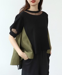 Cepica（セピカ）の「BackプリーツTOPS（Tシャツ/カットソー）」