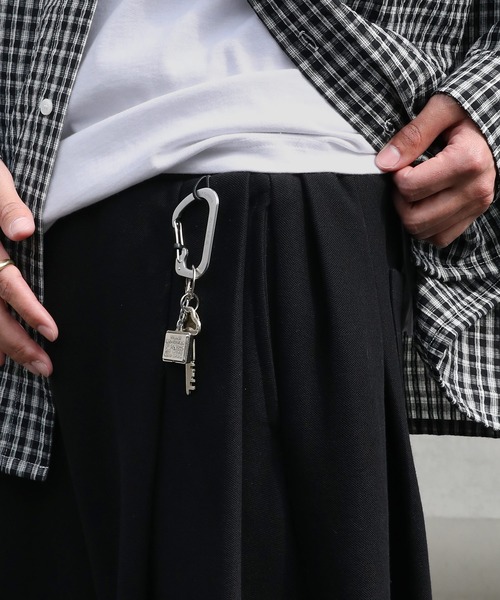 NAKER(ネイカー)の「サイドタックワイドスウェットパンツ(スウェットパンツ・メンズ・ブラック/杢グレー・M/S/XL/L)」の6枚目の写真