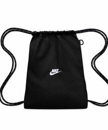 NIKE（ナイキ）の「ナイキ ヘリテージ 2.0 ドローコード バッグ (12L) / Nike Heritage 2.0 Drawstring Bag (12L) IB4356-010 Black（エコバッグ/サブバッグ）」