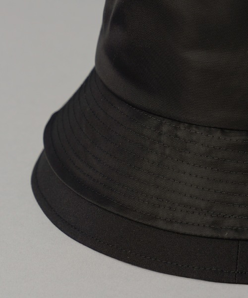 MAISON SPECIAL（メゾンスペシャル）の「《UNISEX》Water Repellent Layering Bucket Hat/撥水レイヤリングバケットハット【MAISON SPECIAL/メゾンスペシャル】（ハット・メンズ・ブラック・FREE）」の3枚目の写真