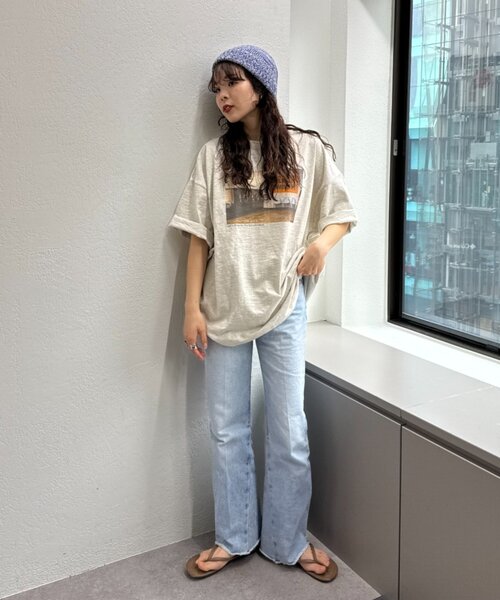 CIAOPANIC TYPY（チャオパニックティピー）の「【UNISEX】ミックスヤーンビーニー（ニットキャップ/ビーニー・レディース・ネイビー/グリーン/イエロー・ONE SIZE）」の11枚目の写真