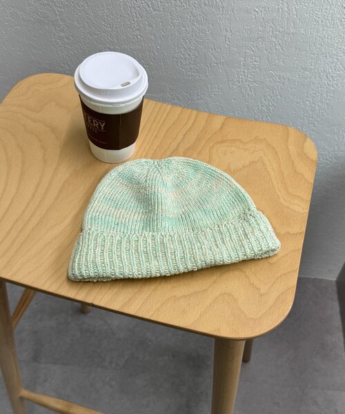 CIAOPANIC TYPY（チャオパニックティピー）の「【UNISEX】ミックスヤーンビーニー（ニットキャップ/ビーニー・レディース・ネイビー/グリーン/イエロー・ONE SIZE）」の9枚目の写真