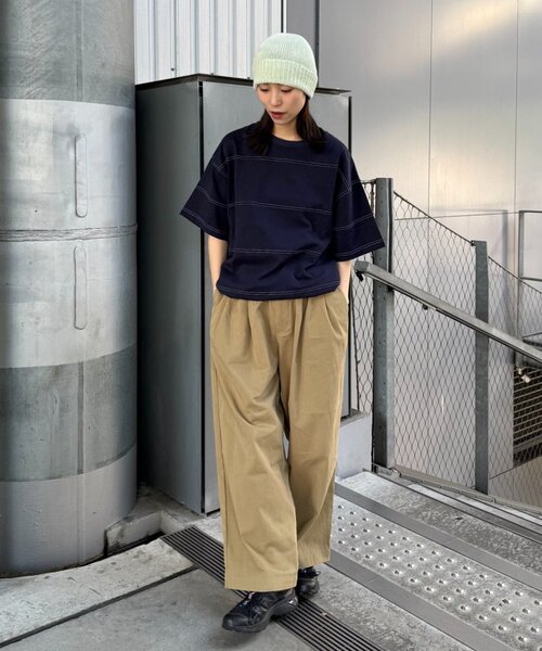 CIAOPANIC TYPY(チャオパニックティピー)の「【UNISEX】ミックスヤーンビーニー(ニットキャップ/ビーニー・レディース・ネイビー/グリーン/イエロー・ONE SIZE)」の18枚目の写真
