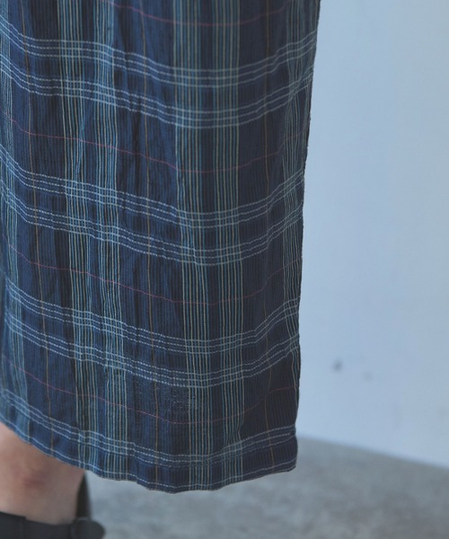 yuni（ユニ　）の「△L/C/Pe washer check gum tuck pants（その他パンツ・レディース・その他/ネイビー・FREE）」の17枚目の写真