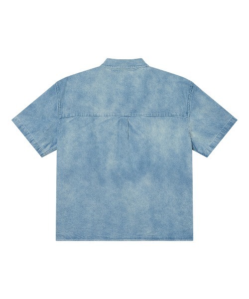 OBEY（オベイ）の「OBEY OWENS DENIM SS SHIRT（オベイ オーウェンズ デニム ショートスリーブ シャツ）（シャツ/ブラウス・メンズ・ブラック系/ブルー系・X-LARGE/LARGE/MEDIUM）」の5枚目の写真