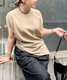 NOLLEY’S | 《セットアップ対応》ウォッシャブルサンドウォッシュアシメブラウス(シャツ/ブラウス)