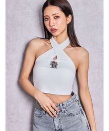 GYDA | GG bijou beltホルターネックビスチェ(タンクトップ)