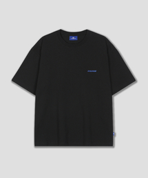 ドルフィン刺繍ロゴ半袖Tシャツブラック