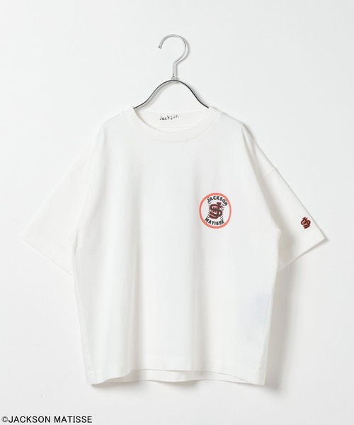 JACKSON MATISSE(ジャクソンマティス)の「【JACKSON MATISSE/BAYFLOW】Baseball T(KIDS)(Tシャツ/カットソー・キッズ・ピンク/チャコール/オフホワイト・160cm/150cm/130cm/140cm)」の4枚目の写真