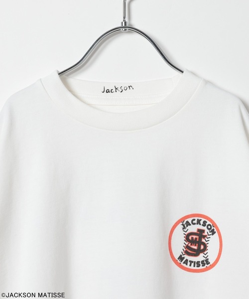 JACKSON MATISSE(ジャクソンマティス)の「【JACKSON MATISSE/BAYFLOW】Baseball T(KIDS)(Tシャツ/カットソー・キッズ・ピンク/チャコール/オフホワイト・160cm/150cm/130cm/140cm)」の6枚目の写真