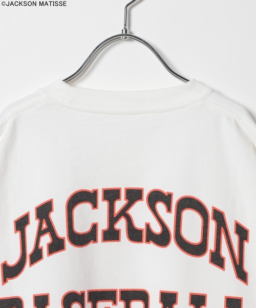 JACKSON MATISSE(ジャクソンマティス)の「【JACKSON MATISSE/BAYFLOW】Baseball T(KIDS)(Tシャツ/カットソー・キッズ・ピンク/チャコール/オフホワイト・160cm/150cm/130cm/140cm)」の9枚目の写真