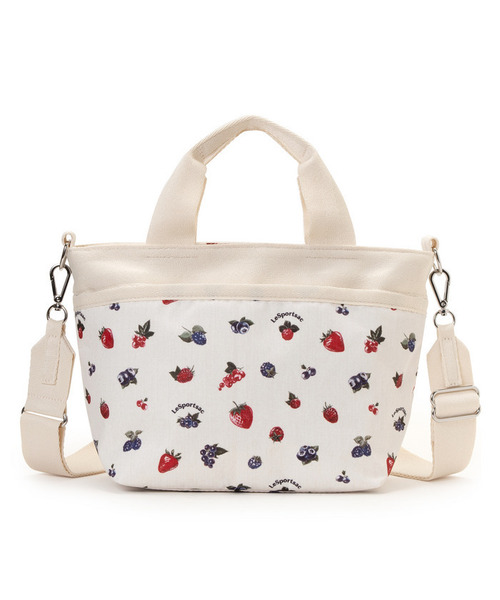 LeSportsac(レスポートサック)の「SMALL BUCKET TOTE ベリーメロウ(トートバッグ・レディース・ホワイト・FREE)」の4枚目の写真