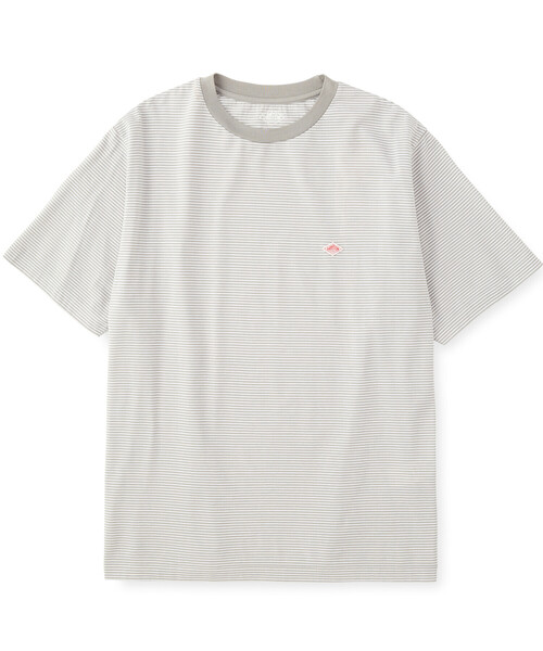 DANTON(ダントン)の「Men's Short Sleeve Inner T-shirt Stripe(Tシャツ/カットソー・メンズ・ブルー系その他5/グレー系その他/イエロー系その他/ブルー系その他/レッド系その他・L/M/S/XL/XXL)」の2枚目の写真