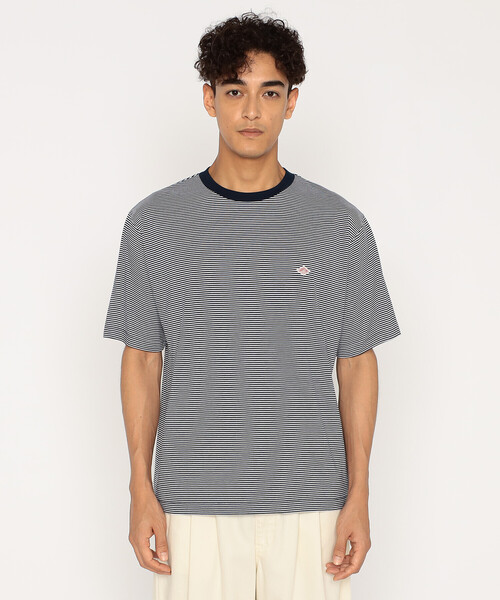Men's Short Sleeve Inner T-shirt Stripe（Tシャツ/カットソー