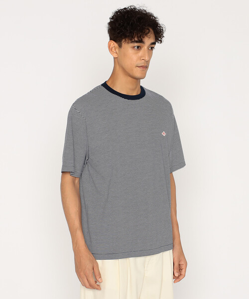 DANTON(ダントン)の「Men's Short Sleeve Inner T-shirt Stripe(Tシャツ/カットソー・メンズ・ブルー系その他5/グレー系その他/イエロー系その他/ブルー系その他/レッド系その他・L/M/S/XL/XXL)」の6枚目の写真