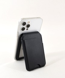 styiro（スタイロ）の「本革カードケース付きスマホスタンド 牛革ミニマルデザイン（カードケース）」