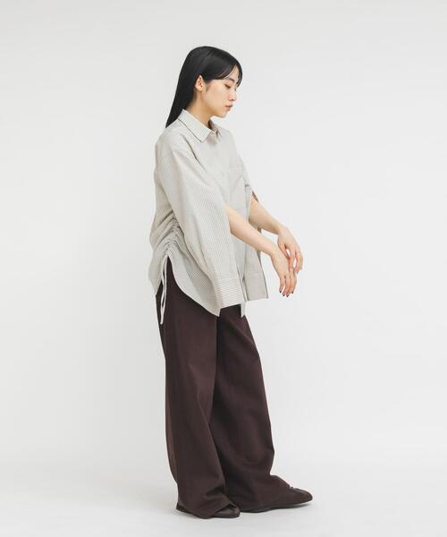 KBF(ケイビーエフ)の「サイドドロストサッカーシャツ(シャツ/ブラウス・レディース・ブルー系その他/ベージュ系その他/ホワイト系その他・ONE)」の17枚目の写真