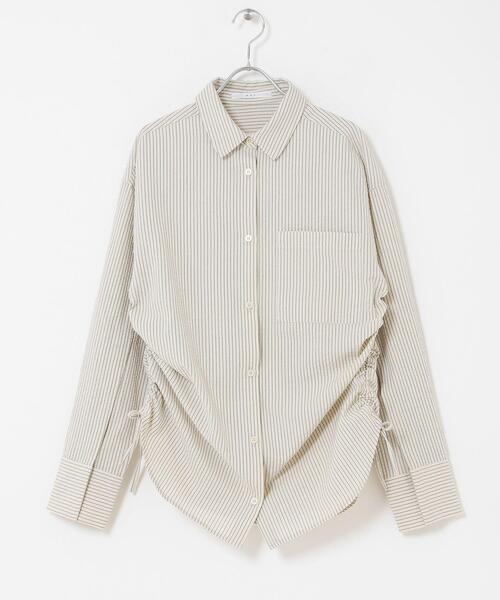 KBF(ケイビーエフ)の「サイドドロストサッカーシャツ(シャツ/ブラウス・レディース・ブルー系その他/ベージュ系その他/ホワイト系その他・ONE)」の19枚目の写真