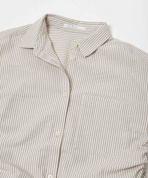 KBF(ケイビーエフ)の「サイドドロストサッカーシャツ(シャツ/ブラウス・レディース・ブルー系その他/ベージュ系その他/ホワイト系その他・ONE)」の20枚目の写真