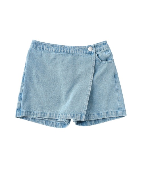 ROXY(ロキシー)の「ROXY/ロキシー キッズ スカート デニム シンプル TPT262063(スカート・キッズ・ブルー/ライトブルー・130cm/140cm/150cm)」の3枚目の写真
