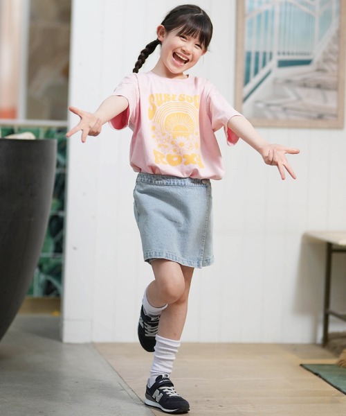 ROXY(ロキシー)の「ROXY/ロキシー キッズ スカート デニム シンプル TPT262063(スカート・キッズ・ブルー/ライトブルー・130cm/140cm/150cm)」の8枚目の写真