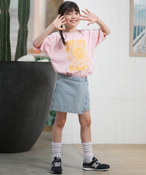 ROXY(ロキシー)の「ROXY/ロキシー キッズ スカート デニム シンプル TPT262063(スカート・キッズ・ブルー/ライトブルー・130cm/140cm/150cm)」の9枚目の写真