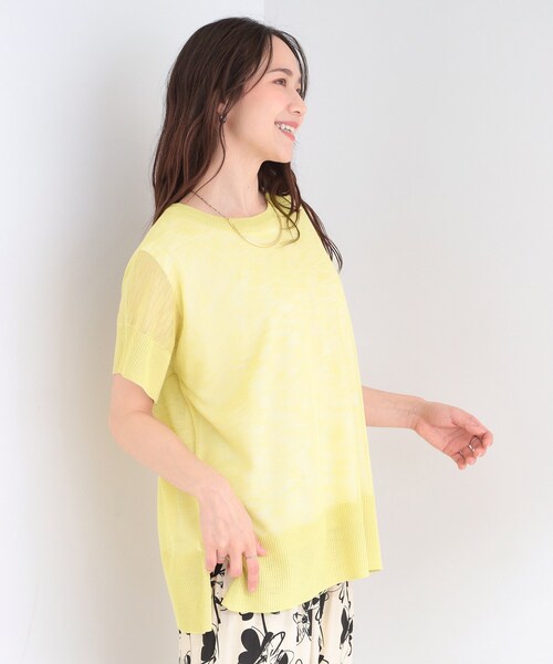 SHOO・LA・RUE（シューラルー）の「【2点セット/S-LL】インせず着られる シアーニット+タンクトップ（その他トップス・レディース・ライトイエロー系/ライトグレー/ブラック/ブルー・04/03/02/01）」の14枚目の写真