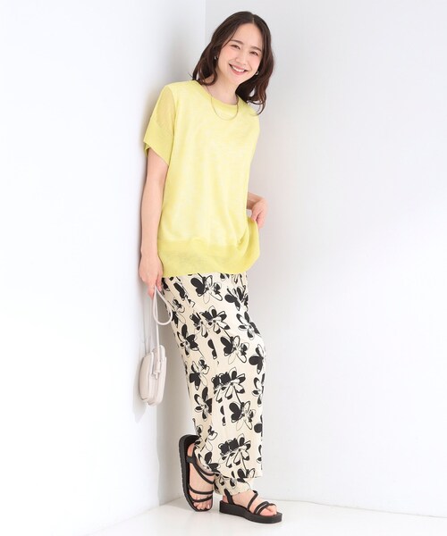 SHOO・LA・RUE（シューラルー）の「【2点セット/S-LL】インせず着られる シアーニット+タンクトップ（その他トップス・レディース・ライトイエロー系/ライトグレー/ブラック/ブルー・04/03/02/01）」の15枚目の写真