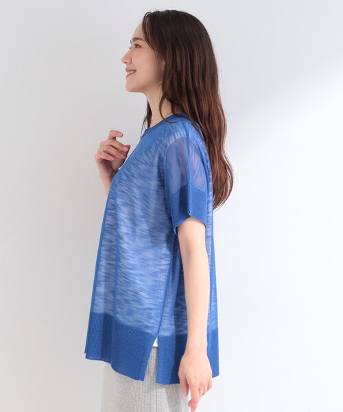 SHOO・LA・RUE（シューラルー）の「【2点セット/S-LL】インせず着られる シアーニット+タンクトップ（その他トップス・レディース・ライトイエロー系/ライトグレー/ブラック/ブルー・04/03/02/01）」の18枚目の写真