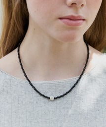 GIUNON | silver point beads necklace / シルバーポイントビーズネックレス(ネックレス)