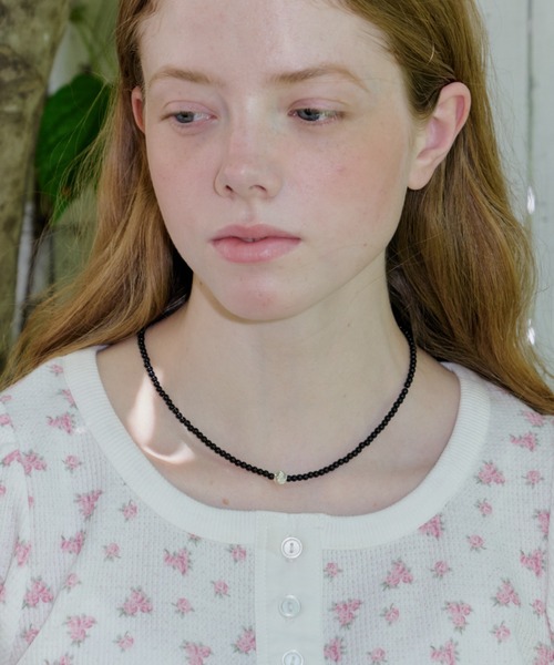 GIUNON(ジウノン)の「silver point beads necklace / シルバーポイントビーズネックレス(ネックレス・レディース・ブラック・FREE)」の22枚目の写真