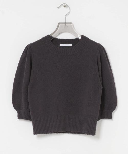 URBAN RESEARCH(アーバンリサーチ)の「ボリューム袖ショート丈ニット(ニット/セーター・レディース・ブラウン/オフホワイト/チャコールグレー・FREE)」の20枚目の写真