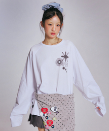 STAR RAGLAN LONG SLEEVE_WHITE