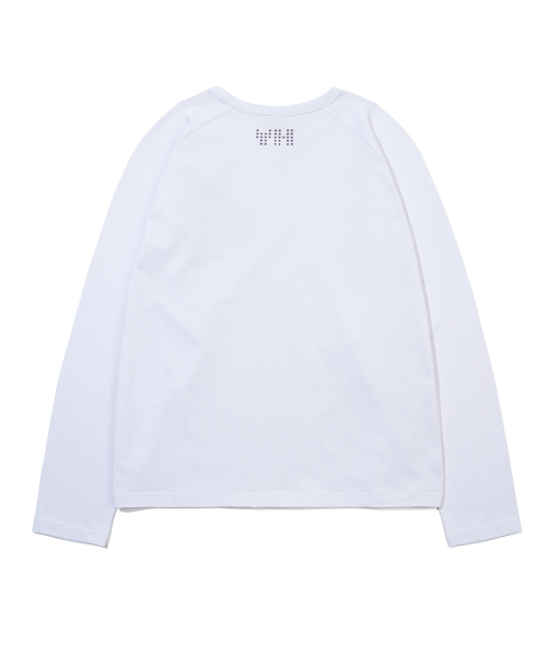 YOUHEE(ユヒ)の「STAR RAGLAN LONG SLEEVE_WHITE(Tシャツ/カットソー・レディース・その他・FREE)」の4枚目の写真