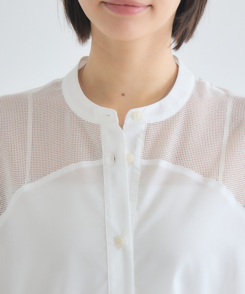 KATHARINE ROSS(キャサリンロス)の「ボイルメッシュドルマンシャツ(シャツ/ブラウス・レディース・オフホワイト/ブラック・FREE)」の13枚目の写真