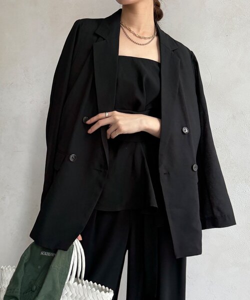 DouDou(ドゥドゥ)の「シアーアシメタックビスチェ(その他トップス・レディース・グレイッシュベージュ/ブラック/ブラウン・FREE)」の12枚目の写真