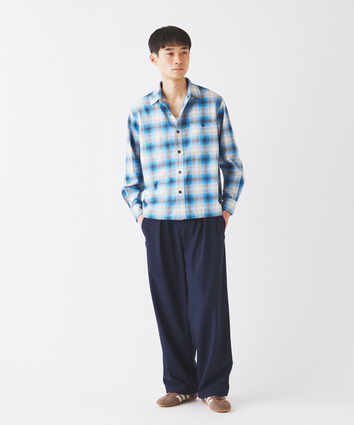 JOURNAL STANDARD relume(ジャーナルスタンダード レリューム)の「TRトロ オーバーパンツ(スラックス・メンズ・ブラウン系その他/ブラックミックス/ネイビー・SMALL/MEDIUM/LARGE)」の13枚目の写真