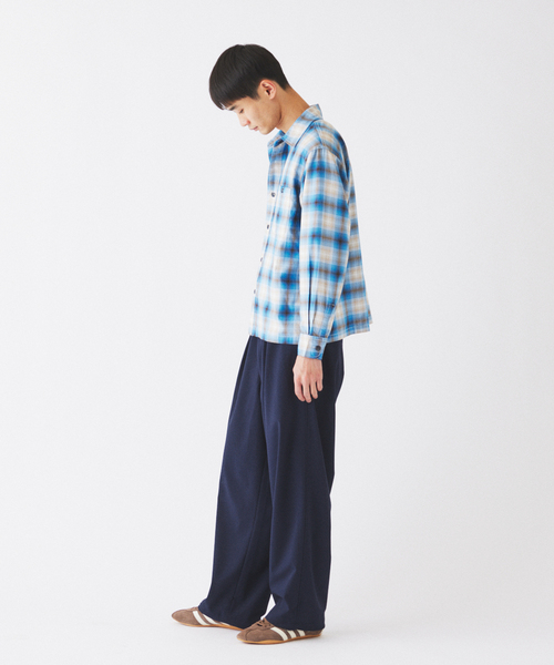 JOURNAL STANDARD relume(ジャーナルスタンダード レリューム)の「TRトロ オーバーパンツ(スラックス・メンズ・ブラウン系その他/ブラックミックス/ネイビー・SMALL/MEDIUM/LARGE)」の14枚目の写真
