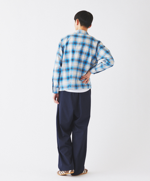 JOURNAL STANDARD relume(ジャーナルスタンダード レリューム)の「TRトロ オーバーパンツ(スラックス・メンズ・ブラウン系その他/ブラックミックス/ネイビー・SMALL/MEDIUM/LARGE)」の15枚目の写真