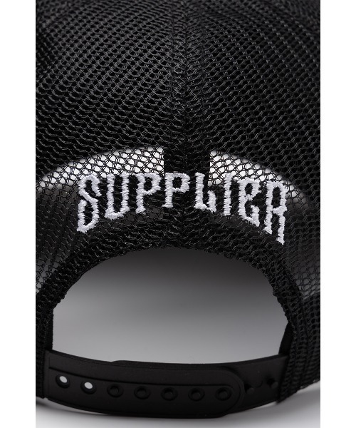 SUPPLIER（サプライヤー）の「メッシュキャップ｜Iron Cross Leather Patch Mesh Cap｜SUPPLIER（キャップ・メンズ・ブラック・FREE）」の3枚目の写真