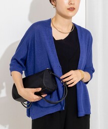 《手洗い可能》フレンチリネンボレロカーデ