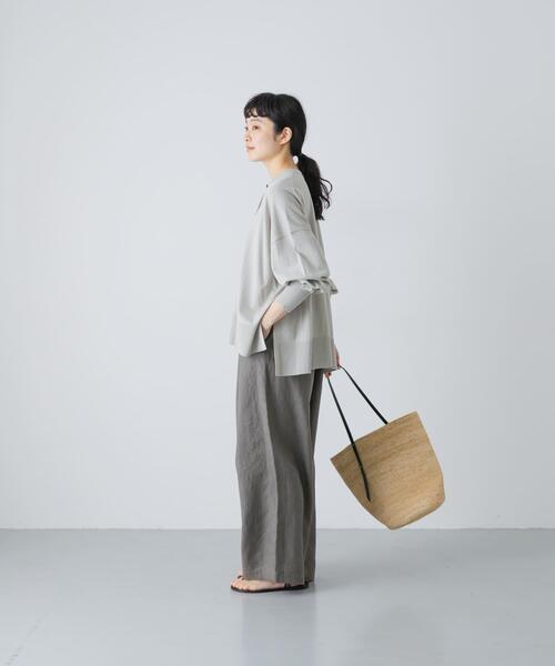 かぐれ(カグレ)の「ハイツイストコットンワイドカーディガン(カーディガン/ボレロ・レディース・グレー系その他/ブラック/アイボリー・FREE)」の20枚目の写真