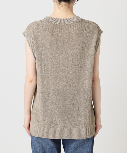 Spick & Span(スピックアンドスパン)の「《手洗い可》リネンミックスフレンチプルオーバー(ニット/セーター・レディース・ベージュ/ブルー系その他/ホワイト・FREE)」の18枚目の写真