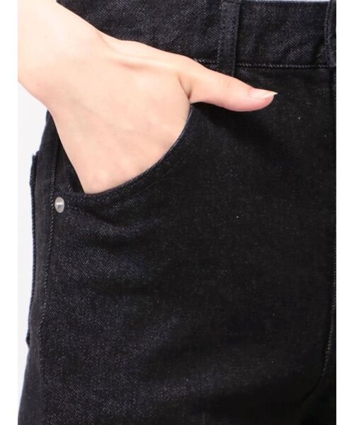 LAGUNAMOON(ラグナムーン)の「セミフレアデニムパンツ 【セットアップ対応】(デニムパンツ・レディース・ブルー/ブラック・MEDIUM/SMALL)」の9枚目の写真