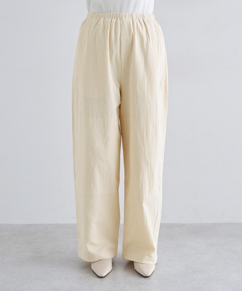 evernavy(エバーネイビー)の「コットンリネンイージーカーブパンツ(その他パンツ・レディース・カーキ/ブラック/クリーム・L/M)」の13枚目の写真