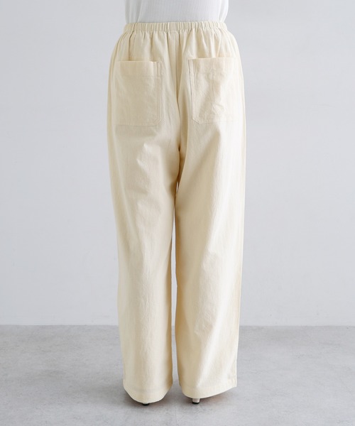 evernavy(エバーネイビー)の「コットンリネンイージーカーブパンツ(その他パンツ・レディース・カーキ/ブラック/クリーム・L/M)」の15枚目の写真