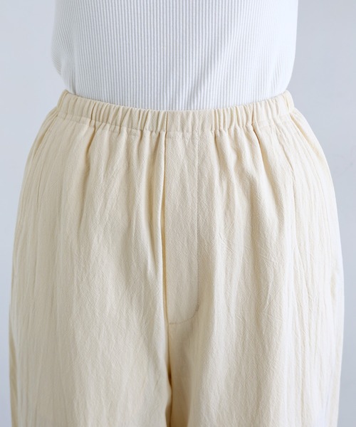 evernavy(エバーネイビー)の「コットンリネンイージーカーブパンツ(その他パンツ・レディース・カーキ/ブラック/クリーム・L/M)」の16枚目の写真