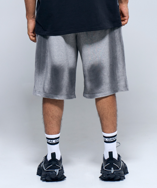 PHYSICAL GARMENTS（フィジカルガーメンツ）の「P2554 スプレーワッシングバミューダパンツ [3COLOR]（その他パンツ・メンズ・ブラック/ダークグリーン/グレー・LARGE/XX-LARGE）」の4枚目の写真